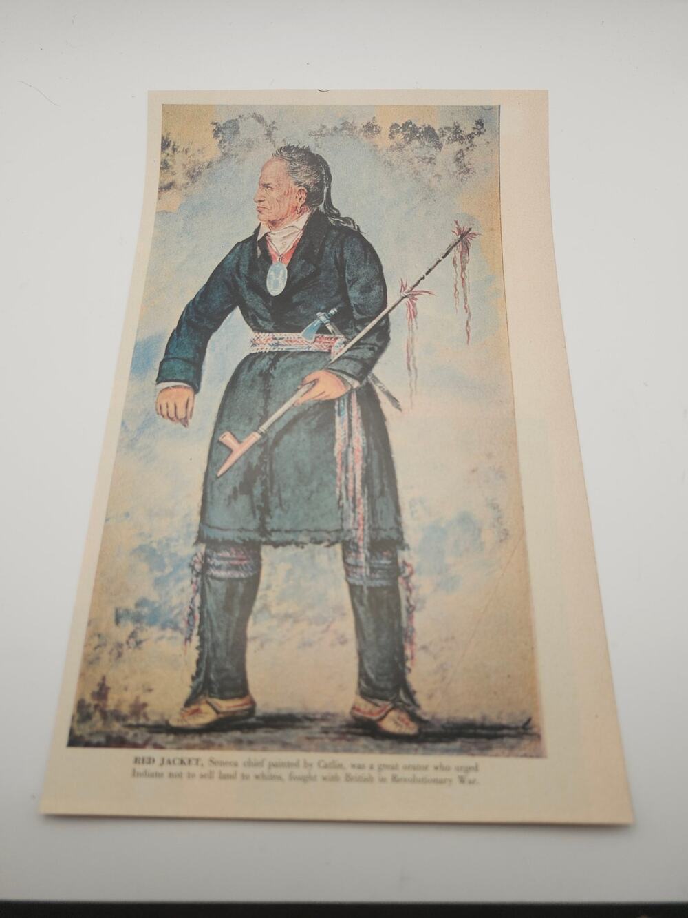 Print Red Jacket by George Catlin Seneca Chief Native American Wall Art 11x7